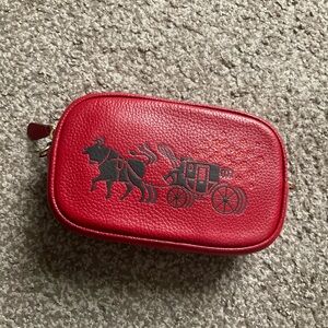 💕SOLD💕Coach Lunar New Year Ox Red Belt Bag
